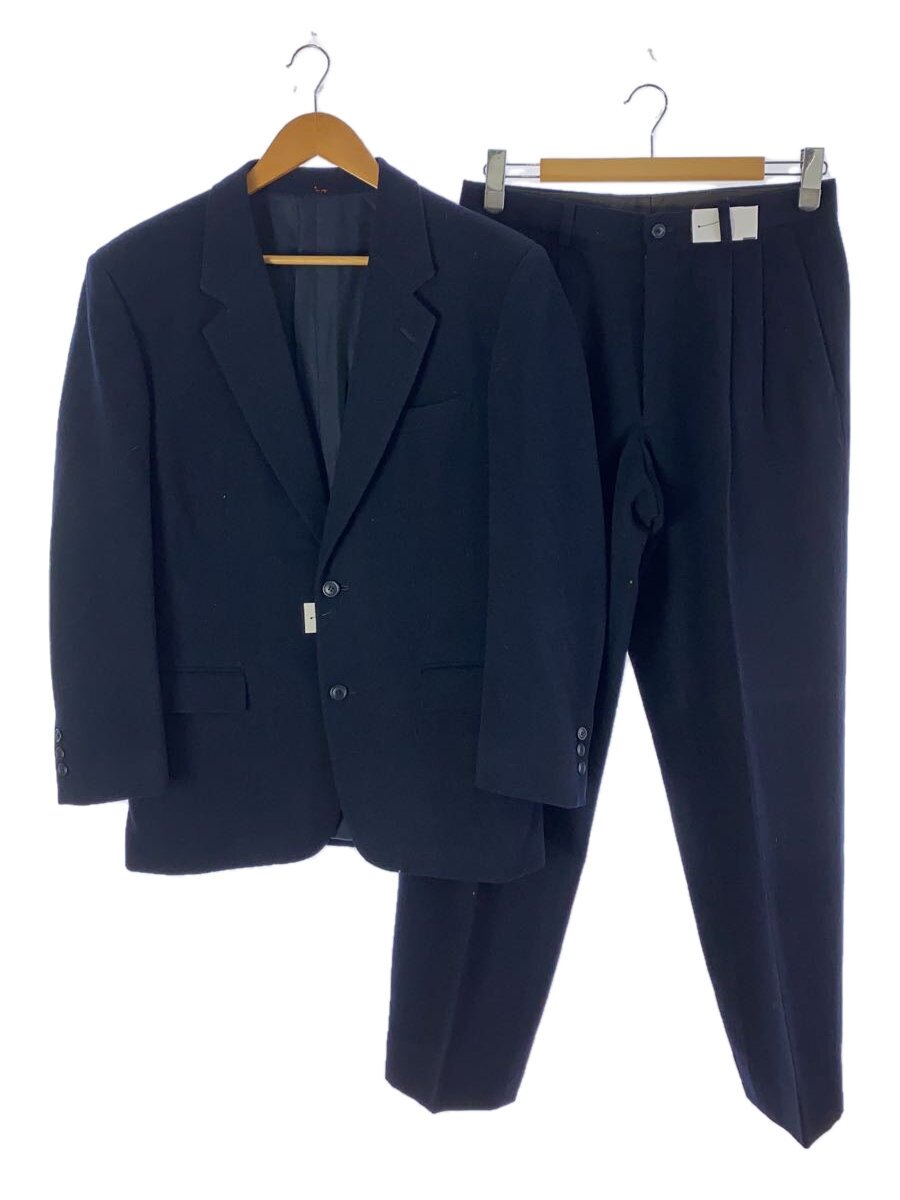 【中古】ISSEY MIYAKE MEN◆オールド/ジャケット/パンツ/セットアップ/L/ウール/NVY/無地/筆タグ【メンズウェア】