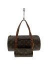 【中古】LOUIS VUITTON◆2)パピヨン30_モノグラム・キャンバス_BRW/PVC/BRW【バッグ】