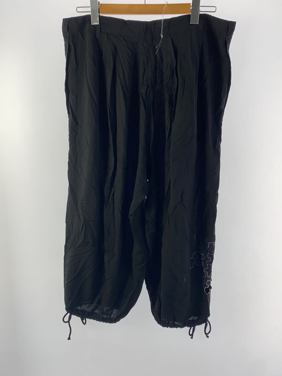 【中古】Ground Y◆サルエルパンツ/--/レーヨン/BLK/GC-P20-202【メンズウェア】