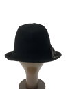 【中古】EMPORIO ARMANI◆ハット/--/ウール/BLK/レディース/4A061 637321//【服飾雑貨他】