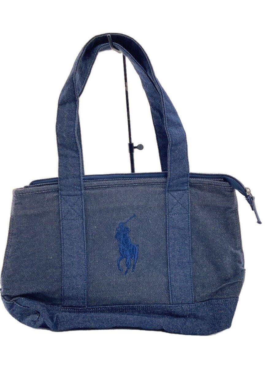 【中古】POLO RALPH LAUREN◆バッグ/デニム/IDG【バッグ】