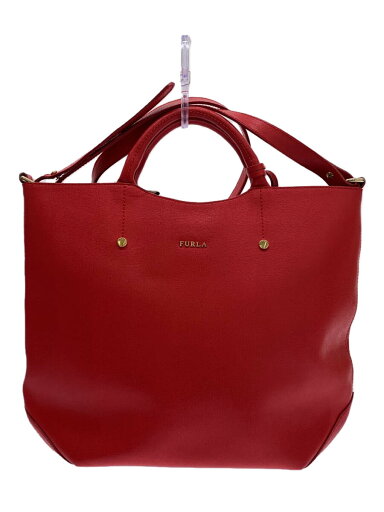 【中古】FURLA◆トートバッグ/--/RED【バッグ】 【中古】FURLA◆トートバッグ/--/RED【バッグ】