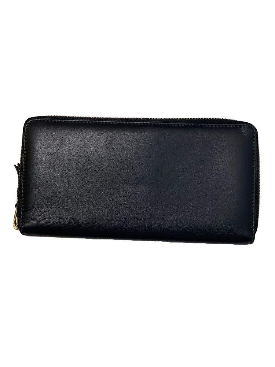 Wallet COMME des GARCONS◆長財布/レザー/ブラック/メンズ