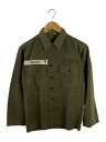 【中古】US.ARMY◆長袖シャツ/--/コットン/KHK/ヘリンボーン//【メンズウェア】