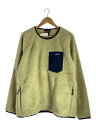 【中古】patagonia◆トップス/XL/ポリエステル/CRM/無地/25895FA23【メンズウェア】