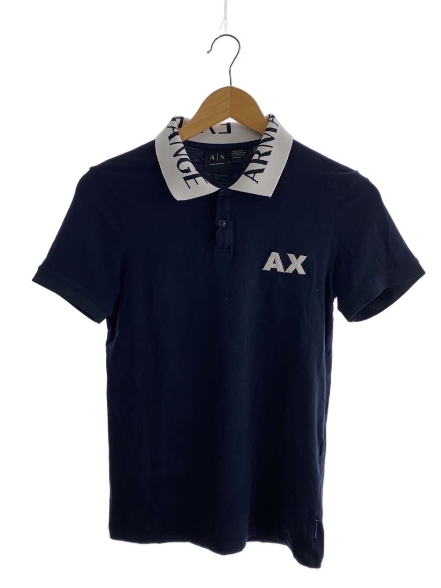【中古】ARMANI EXCHANGE◆ポロシャツ/XS/コットン/BLK/3YZF83/? NULL ?【メンズウェア】