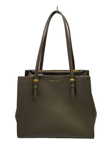 【中古】CHARLES&KEITH◆22SS/クラシックダブルハンドルトートバッグ/フェイクレザー/KHK/30781780-7【バッグ】 【中古】CHARLES&KEITH◆22SS/クラシックダブルハンドルトートバッグ/フェイクレザー/KHK/30781780-7【バッグ】