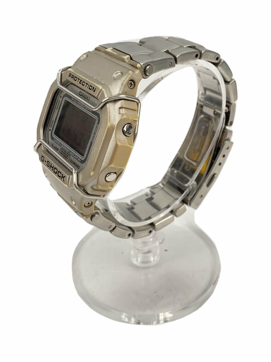 【中古】CASIO◆クォーツ腕時計/デジタル/ステンレス/SLV/SLV/DW-5000D-8JF///【服飾雑貨他】
