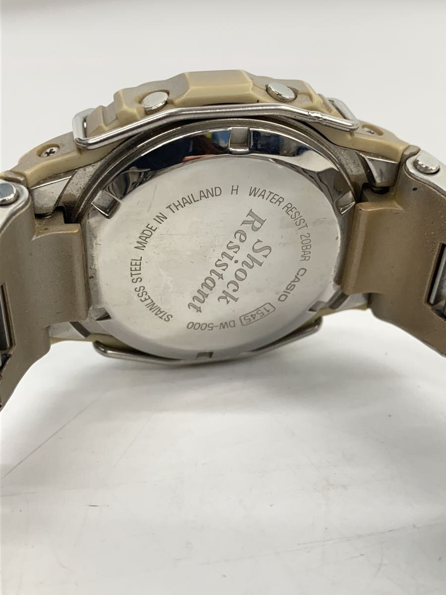 【中古】CASIO◆クォーツ腕時計/デジタル/ステンレス/SLV/SLV/DW-5000D-8JF///【服飾雑貨他】