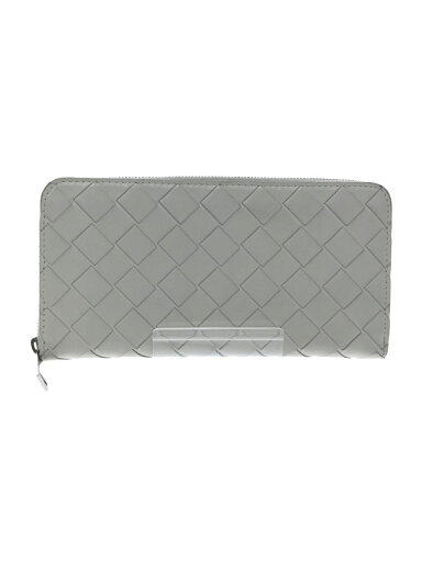 【中古】BOTTEGA VENETA◆イントレチャート/ラウンドジップ長財布/レザー/WHT/角少し汚れ有【服飾雑貨他】 【中古】BOTTEGA VENETA◆イントレチャート/ラウンドジップ長財布/レザー/WHT/角少し汚れ有【服飾雑貨他】