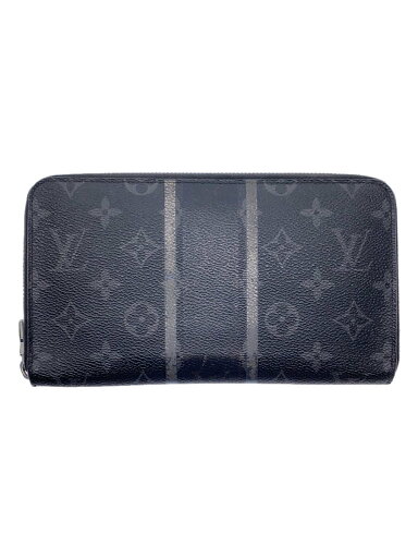 【中古】LOUIS VUITTON◆長財布/レザー/BLK/総柄/メンズ/M64645【服飾雑貨他】 【中古】LOUIS VUITTON◆長財布/レザー/BLK/総柄/メンズ/M64645【服飾雑貨他】