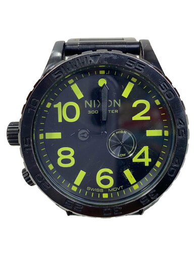 【中古】NIXON◆クォーツ腕時計/アナログ/ステンレス/BLK/BLK/51-30【服飾雑貨他】 【中古】NIXON◆クォーツ腕時計/アナログ/ステンレス/BLK/BLK/51-30【服飾雑貨他】