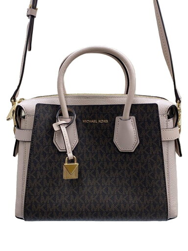 【中古】MICHAEL KORS◆ショルダーバッグ/PVC/BRW/総柄【バッグ】 【中古】MICHAEL KORS◆ショルダーバッグ/PVC/BRW/総柄【バッグ】