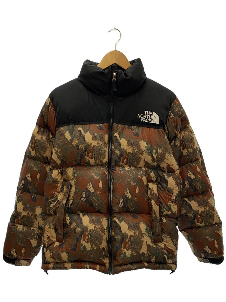 【中古】THE NORTH FACE◆NOVELTY NUPTSE JACKET_ノベルティーヌプシジャケット/M/ナイロン/マルチカラー/カモフラ【メンズウェア】