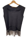 【中古】me ISSEY MIYAKE◆ノースリーブカットソー/--/ポリエステル/ブラック/無地/mi12kr914【レディースウェア】(4)