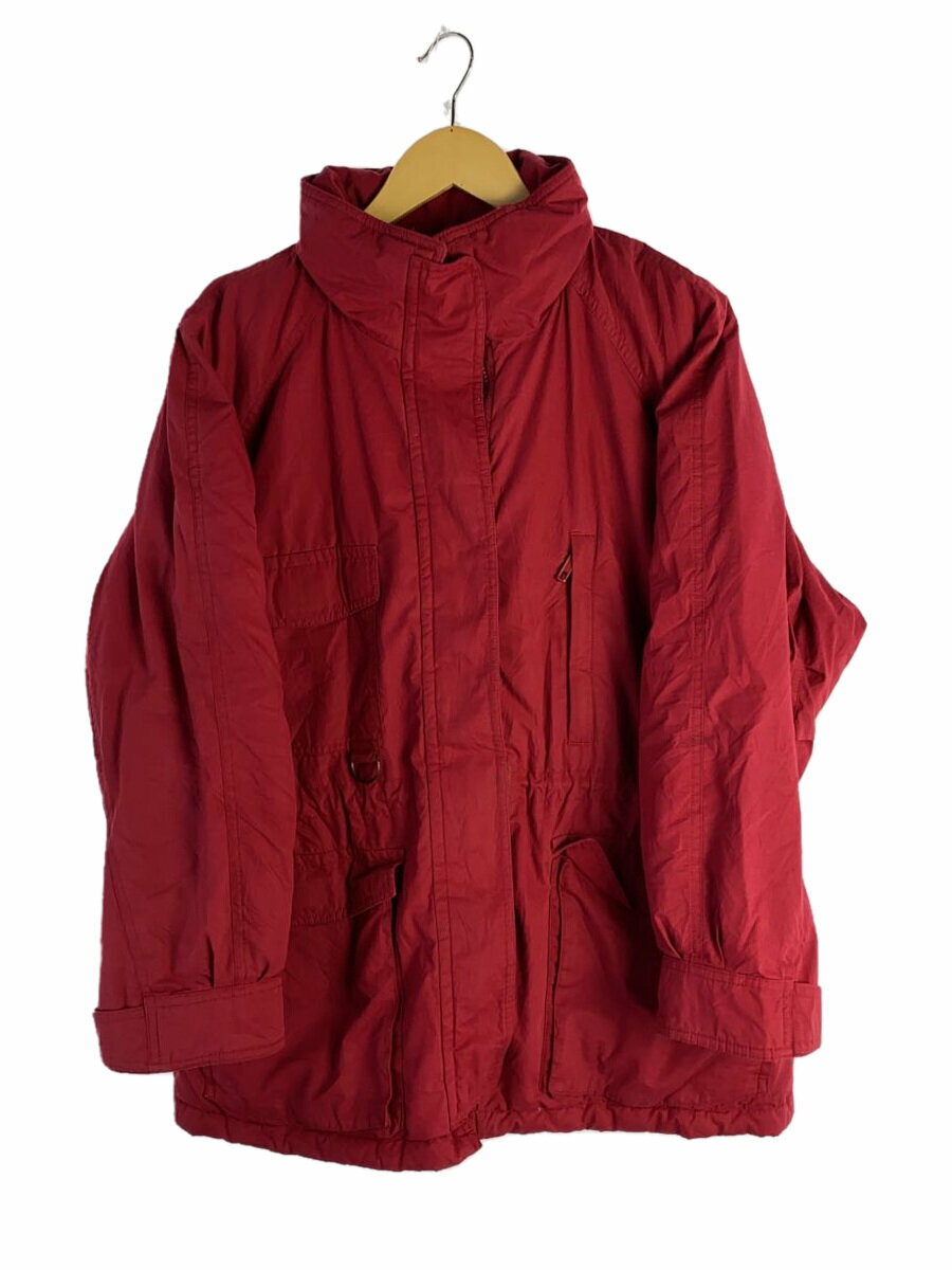 【中古】EDDIE BAUER◆ダウンジャケット/--/--/RED/無地/96R3276【メンズウェア】