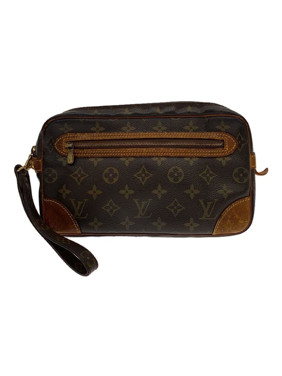 LOUIS VUITTON - 【中古】LOUIS VUITTON◆マルリー・ドラゴンヌGM_モノグラム・キャンバス_BRW/PVC/BRW【バッグ】