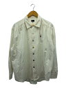 【中古】GO SLOW CARAVAN◆長袖シャツ/3/コットン/WHT/311932【メンズウェア】