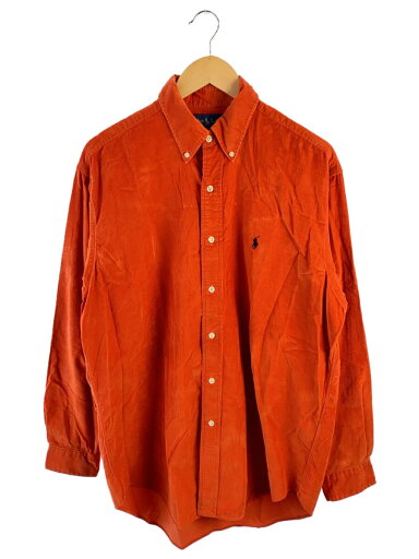 【中古】RALPH LAUREN◆長袖シャツ/M/コーデュロイ/ORN【メンズウェア】 【中古】RALPH LAUREN◆長袖シャツ/M/コーデュロイ/ORN【メンズウェア】