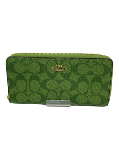 【中古】COACH◆シグネチャー/長財布/レザー/GRN/総柄/レディース【服飾雑貨他】 【中古】COACH◆シグネチャー/長財布/レザー/GRN/総柄/レディース【服飾雑貨他】
