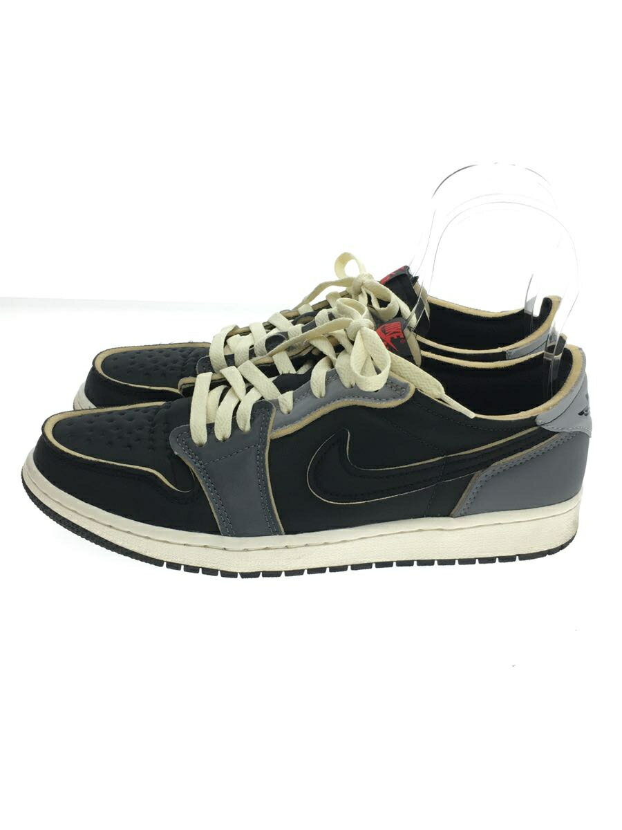 【中古】NIKE◆ローカットスニーカー/27cm/BLK/DV0982-006/AIR JORDAN 1 RETRO LOW OG【シューズ】