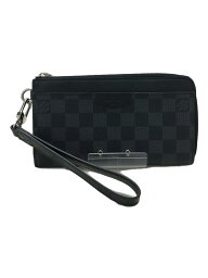 【中古】LOUIS VUITTON◆ジッピー・ドラゴンヌ_ダミエ・グラフィット_BLK/--【バッグ】