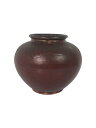 【中古】壷・花瓶/BRD/益子焼/佐藤巧作/辰砂窯変壺【インテリア小物・日用雑貨】