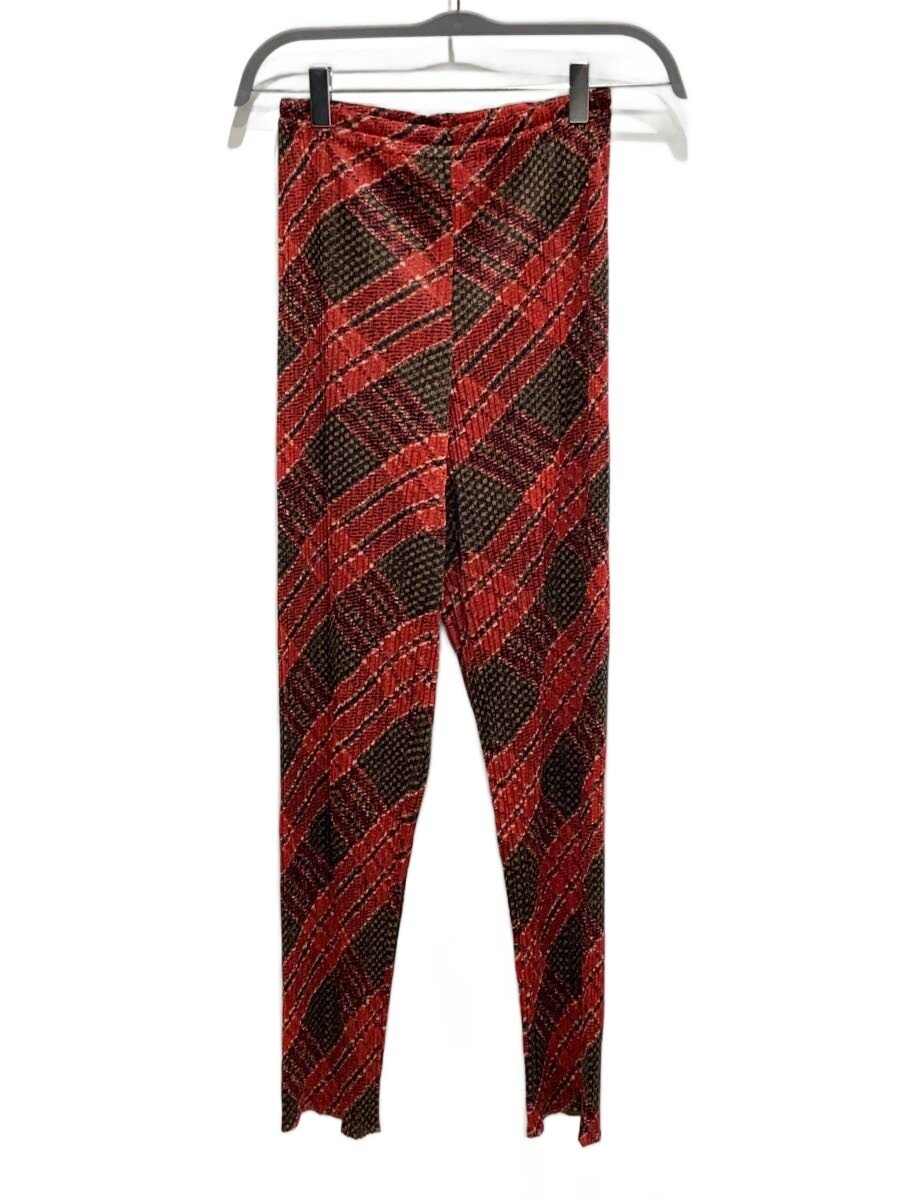【ブランド】PLEATS PLEASE ISSEY MIYAKE 【ブランドカナ】プリーツプリーズイッセイミヤケ 【型番】 【程度】B 【サイズ】2 【メインカラー】レッド 【素材・生地】ポリエステル 【キーワード】　　 2026/01/08 セカンドストリートスペイン坂店【4661】【中古】PLEATS PLEASE ISSEY MIYAKE◆D1/ジオメトリックプリーツパンツ/2 ブランド PLEATS PLEASE ISSEY MIYAKE 型番 カラー レッド 柄 総柄 素材・生地 ポリエステル>色・素材について サイズ 2>サイズ表示について 実寸（cm） 【パンツ】 ウエスト幅：28 / ヒップ幅：32 / 股上：32 / 股下：64 【その他】 その他サイズ：/ 商品は　セカンドストリートスペイン坂店の店頭にて販売しております。商品に関するお問合わせは、お電話(TEL:03-6416-4282)にて、問合わせ番号：2320163727155をお伝えください。 配送方法やお支払い方法に関するお問い合わせは、サポートセンターまでご連絡をお願いします。 ※お電話の対応は営業時間内のみとなります。お問い合わせフォームでお問い合わせの際はご注文番号をご記入下さい この商品に関する出品店舗からのコメント 【型番】PP94-JF562【商品名】PLEATS PLEASE ISSEY MIYAKE ジオメトリックプリーツパンツ■状態B目立ったキズや汚れは御座いませんがあくまで中古品となりますので、ご理解の上、ご検討をお願い致します。店頭でも同時販売を行っているため、商品説明に記載の無い汚れやダメージが生じる場合がございます。状態について等ご不明な点、ご質問はお気軽に当店までお問合せ下さいませ。