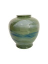 【中古】深川製磁◆壷・花瓶/GRN【インテリア小物・日用雑貨】
