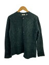 【中古】Plantation◆カーディガン(薄手)/M/ウール/GRN/無地/PL83-K0013【メンズウェア】