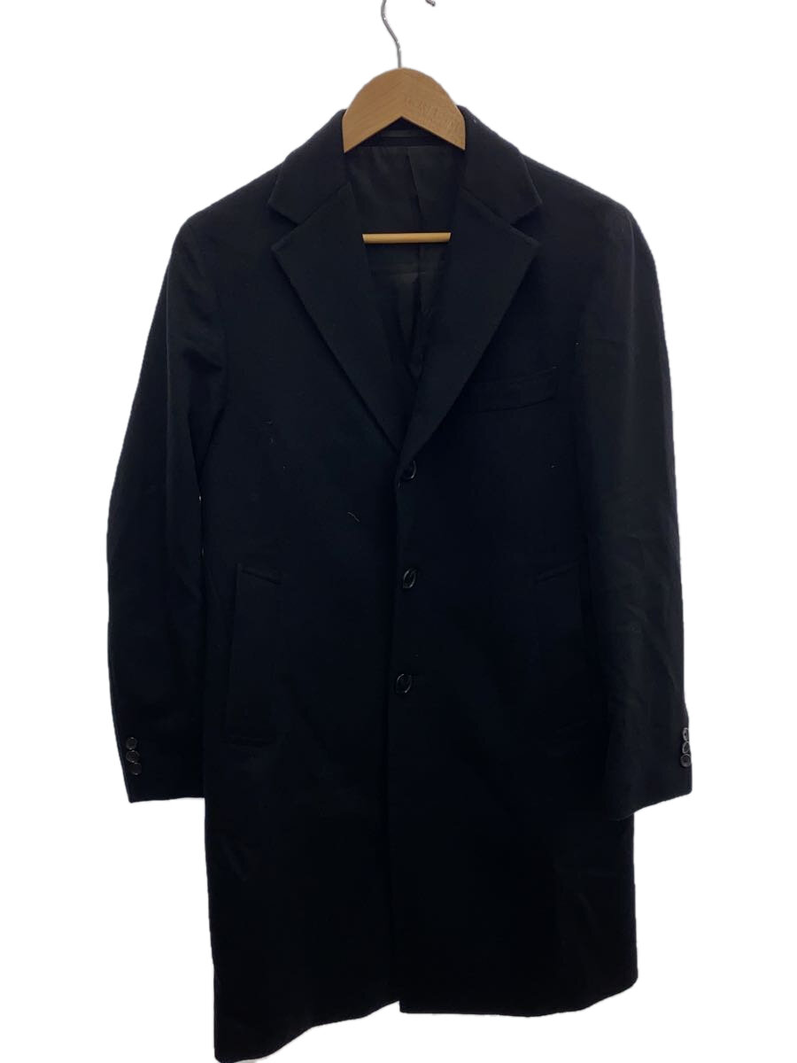 【新品未使用】エディフィス カシミヤ混 チェスターコート 46 M ブラック 2344390852718-01.jpg