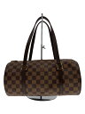 【中古】LOUIS VUITTON◆パピヨン26/ボストンバッグ/N51304/ダミエ/PVC/BRW/LV【バッグ】
