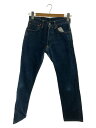 【中古】EVISU◆27*35/デニムパンツ/LOT2000/日本製/カモメ/ピンクペイント/インディゴ【レディースウェア】
