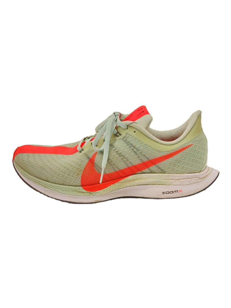 【中古】NIKE◆ZOOM PEGASUS TURBO/ズームペガサスターボ/グレー/AJ4114-060/27cm/ナイキ【シューズ】