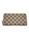 【中古】LOUIS VUITTON◆ジッピー・ウォレット_ダミエ・アズール_WHT/PVC/WHT/メンズ【服飾雑貨他】(4)