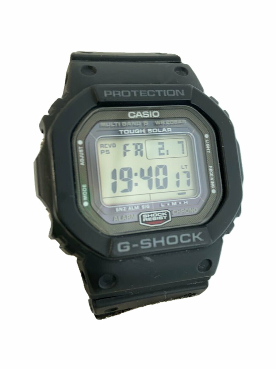 【中古】CASIO◆ソーラー腕時計/デジタル/--/BLK/BLK/GW-5000U【服飾雑貨他】