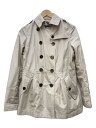 【中古】BURBERRY LONDON◆トレンチコート/40/ポリエステル/BEG/袖ベルト欠品/B1A09-525-40【レディースウェア】