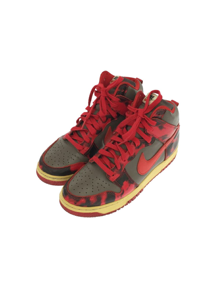 【中古】NIKE◆ハイカットスニーカー/26.5cm/レッド/グレー/DD9404-600【シューズ】