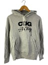 【中古】CDG◆×STUSSY 21AW HOODED SWEATSHIR