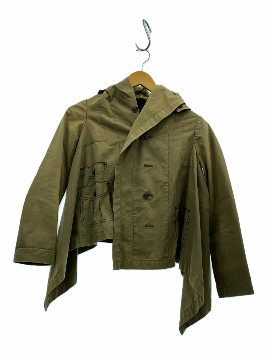 【中古】COMME des GARCONS◆ジャケット/XS/コットン/KHK/GD-B005【レディースウェア】