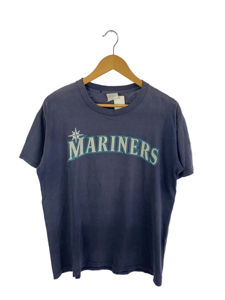【中古】Majestic◆MARINERS/ICHIRO/Tシャツ/XL/コットン/NVY【メンズウェア】