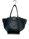【中古】VASIC◆PORT MINI/トートバッグ/レザー/BLK【バッグ】