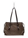 【中古】LOUIS VUITTON◆チェルシー_ダミエ・エベヌ_BRW/PVC/BRW/総柄【バッグ】
