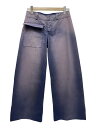 【中古】RALPH LAUREN◆ワイドパンツ/7/コットン/NVY/PRRLKM2162//【レディースウェア】
