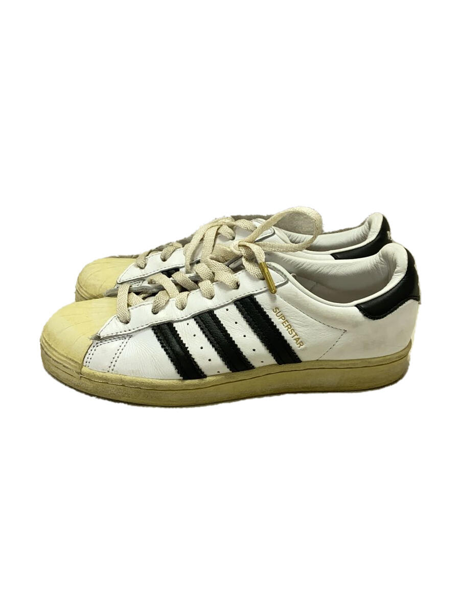 【中古】adidas◆ローカットスニーカー/24.5cm/WHT/キャンバス/supersutar//【シューズ】