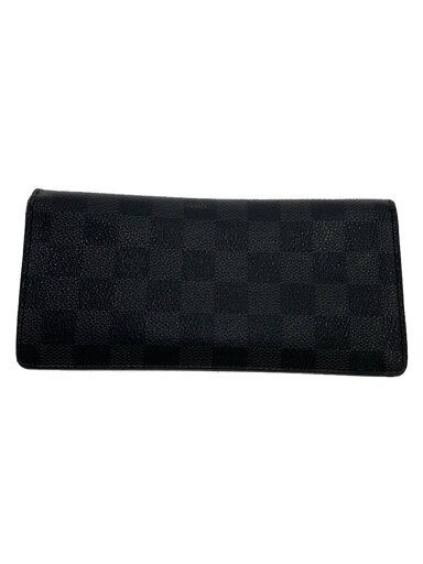 【中古】LOUIS VUITTON◆ポルト・フォイユ・ブラザ_ダミエ・グラフィット_BLK/PVC/BLK/総柄/メンズ【服飾雑貨他】 【中古】LOUIS VUITTON◆ポルト・フォイユ・ブラザ_ダミエ・グラフィット_BLK/PVC/BLK/総柄/メンズ【服飾雑貨他】
