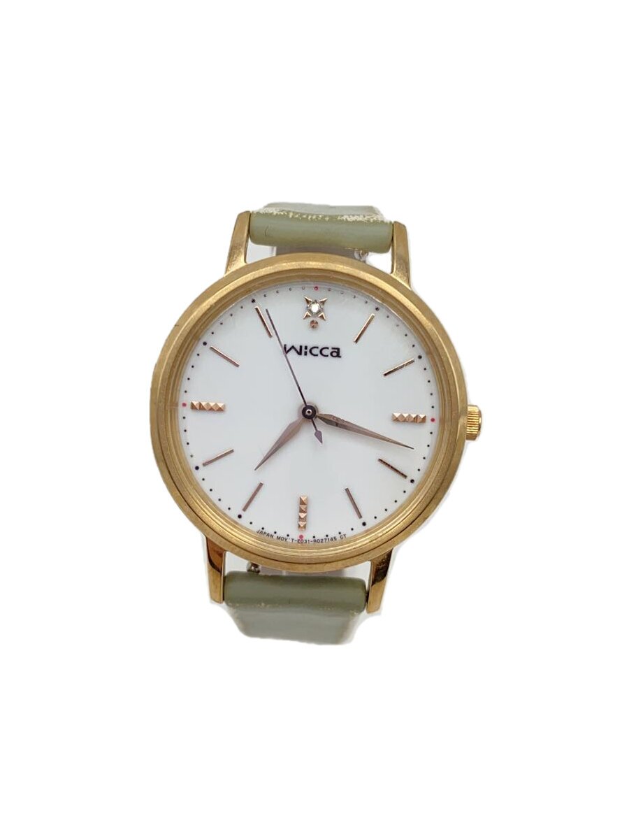 Other - 【中古】wicca◆クォーツ腕時計/アナログ/E031-A0X4702【服飾雑貨他】