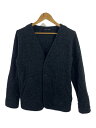【中古】FRANKLEDER◆カーディガン(厚手)/ウール/0027006/NAVY NEP HERRINGBONE WOOL/ドイツ製/【レディースウェア】(4)