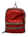 【中古】LESPORTSAC◆リュック/ナイロン/RED【バッグ】
