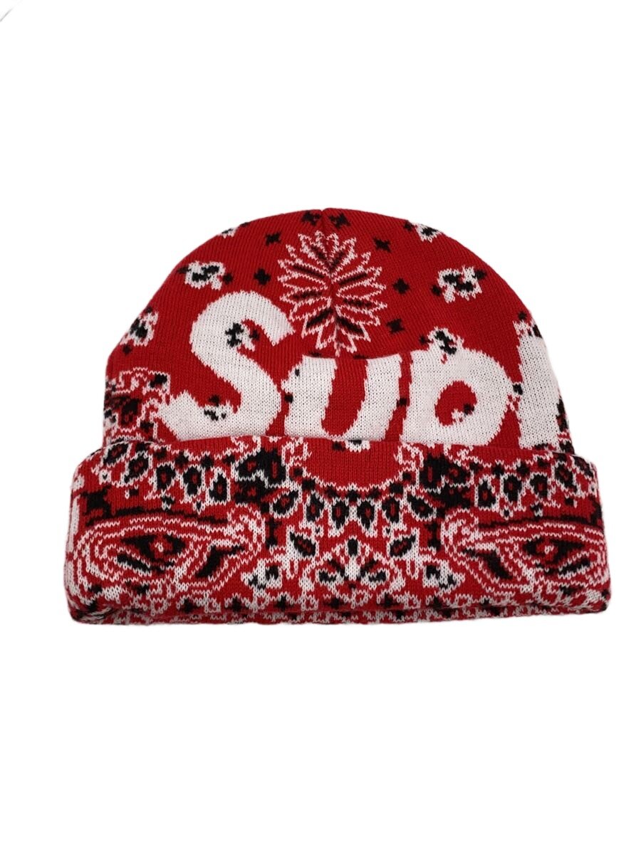 楽天市場】supreme 赤 ニット帽の通販
